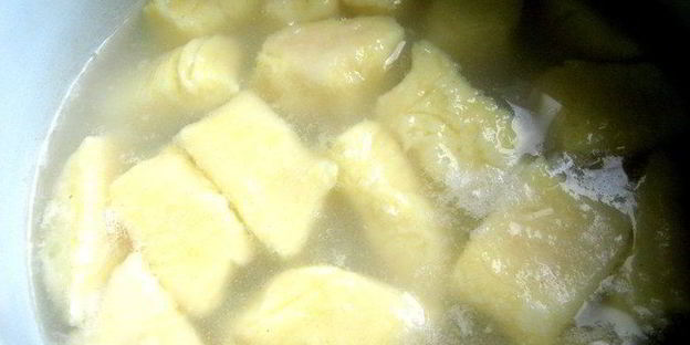 борщ с картофельными ньокками