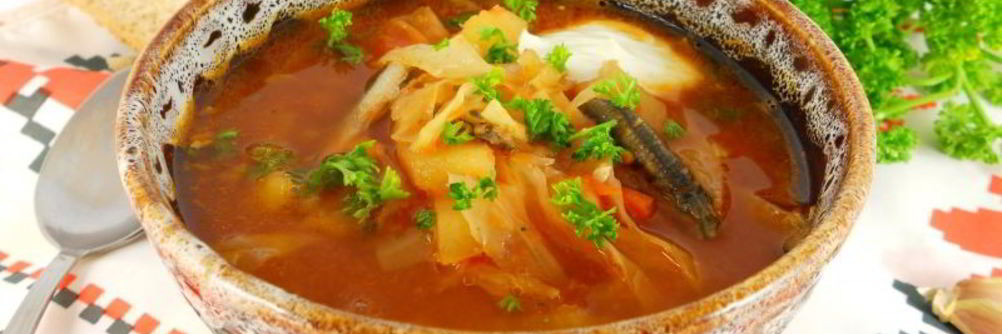 Борщ с килькой в мультиварке