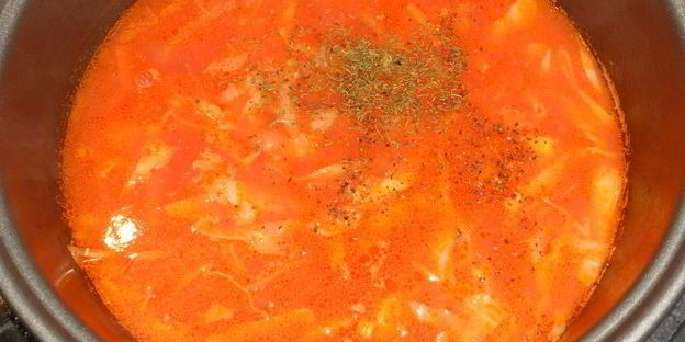 борщ с килькой в мультиварке