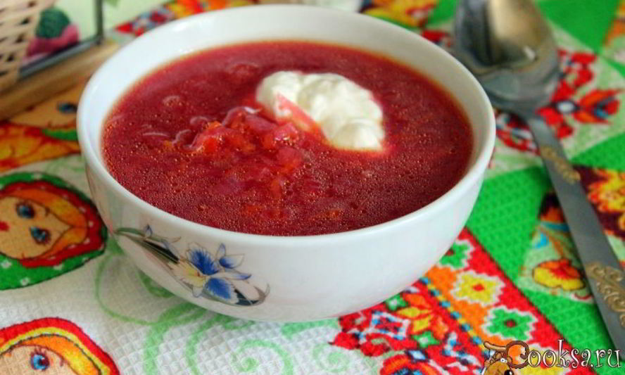 Рецепт борща с квашеной капустой