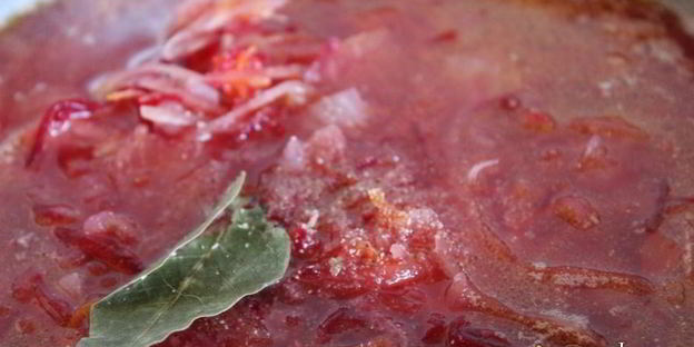 борщ с квашеной капустой