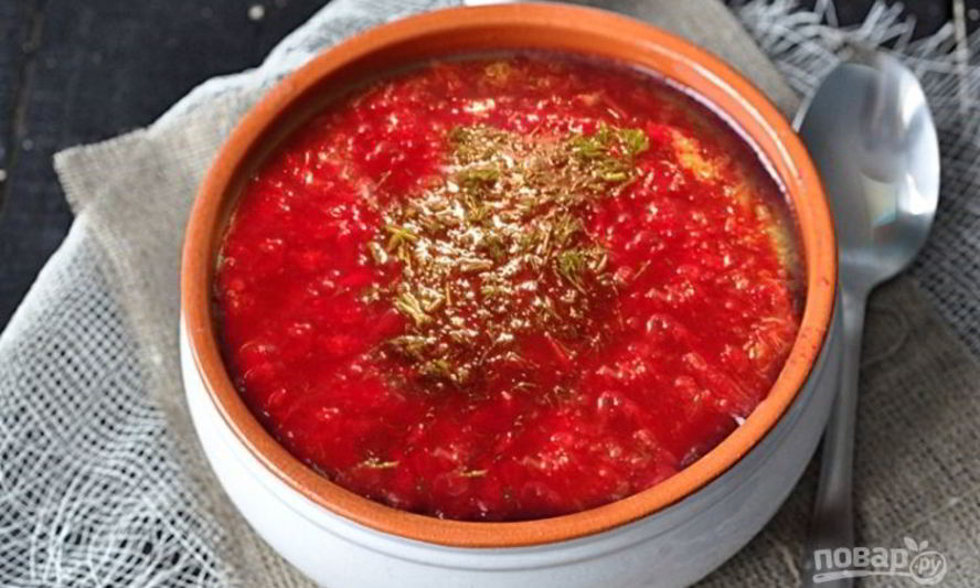 Рецепт борща с мясом