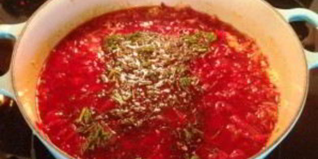 борщ с мясом