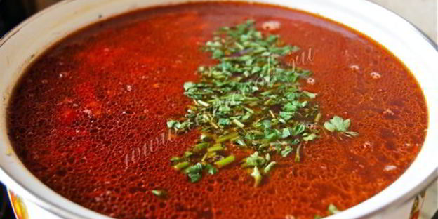 борщ с телятиной