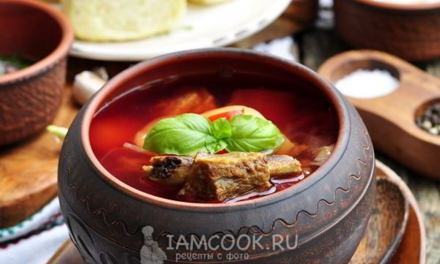 Рецепт борща со свеклой и свежей капустой