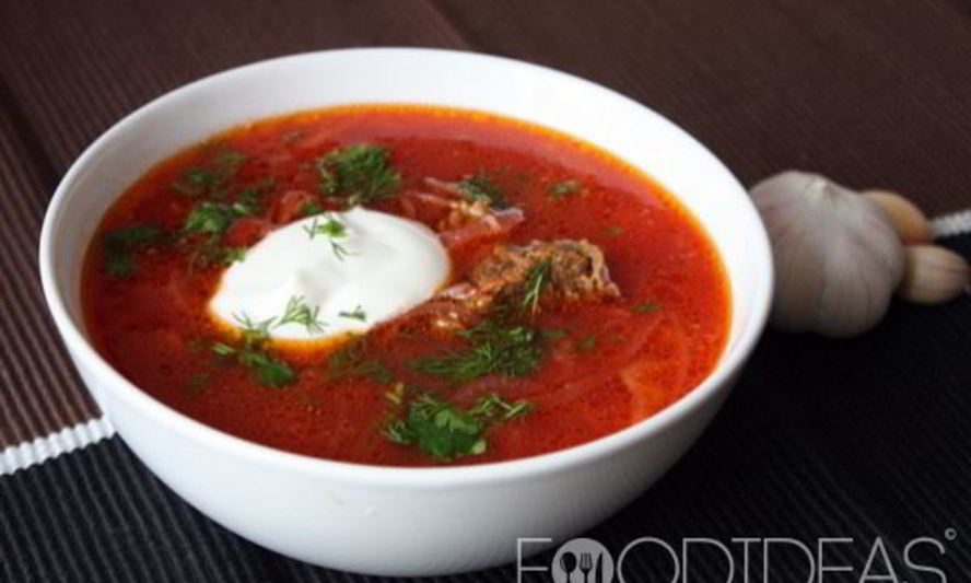 Рецепт борща со свининой