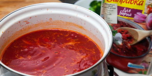 борщ в буханке бородинского