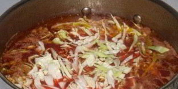 капустный борщ