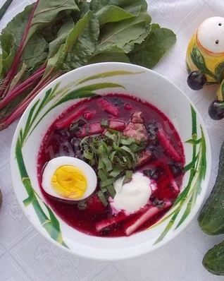 Холодный борщ классический
