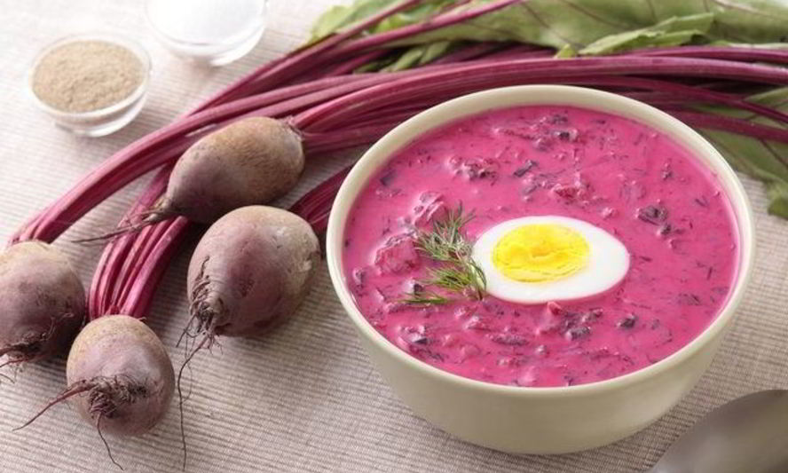 Рецепт холодного борща со свеклой