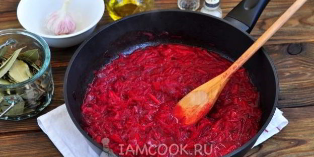 классический борщ с курицей