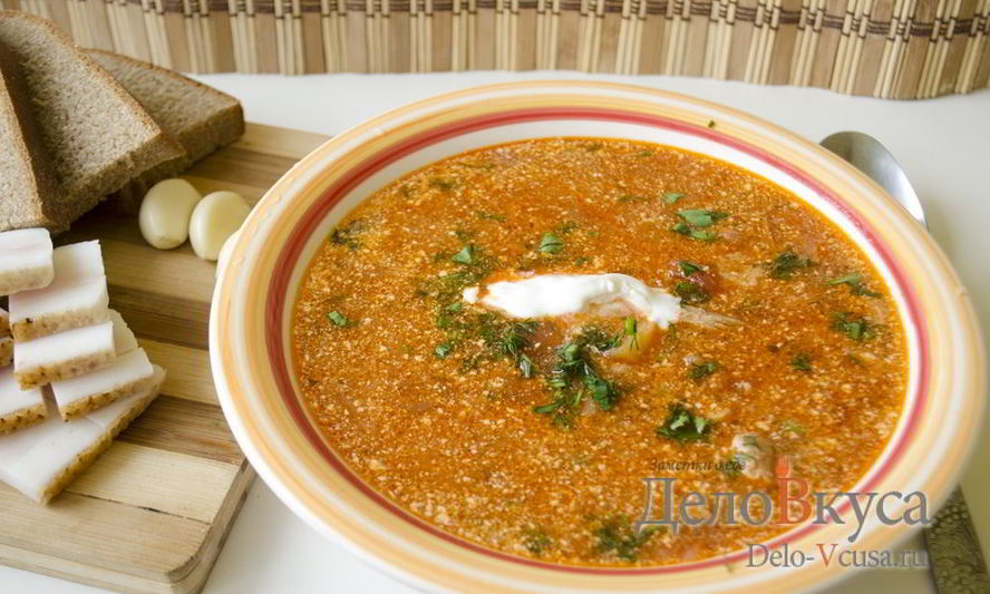 Рецепт красного украинского борща со свеклой