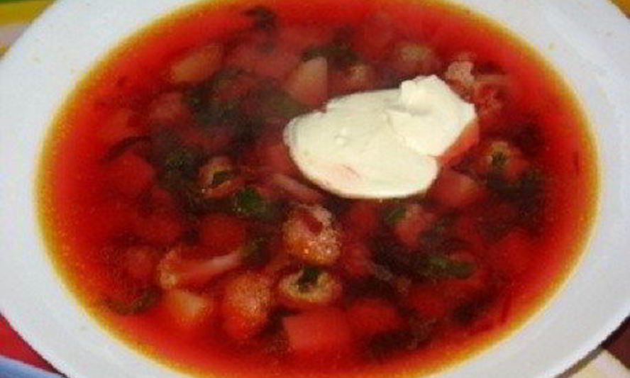 Рецепт летнего борща с цветной капустой