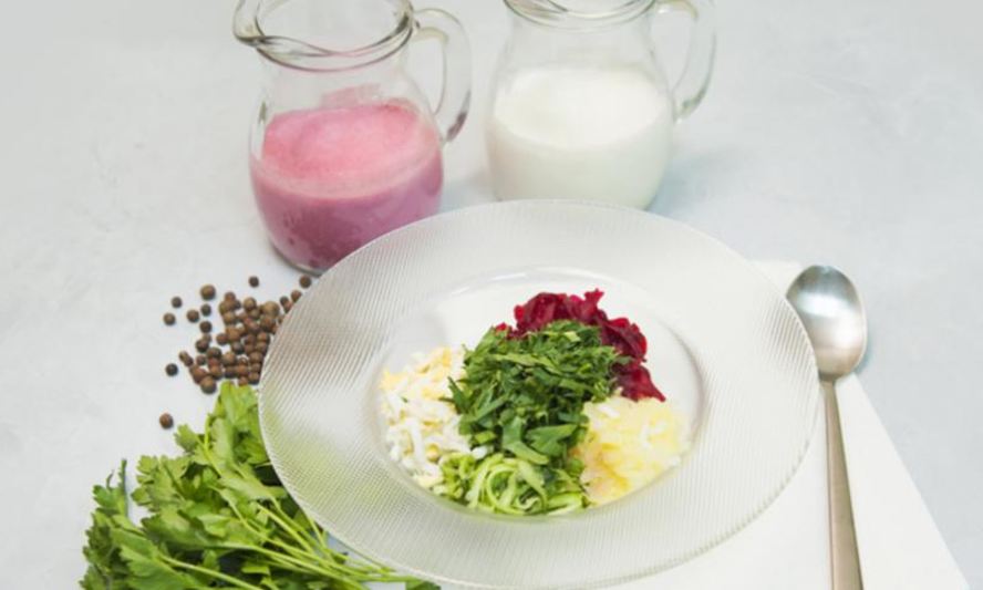 Рецепт литовского холодного борща