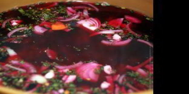 постный борщ с грибами