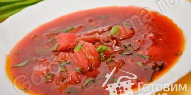 постный борщ