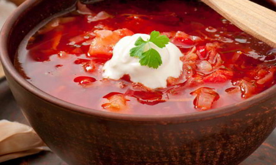 Рецепт сытного литовского борща с картошкой и курицей