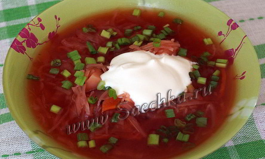 Рецепт украинского борща