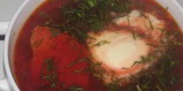 вкусный борщ со свининой