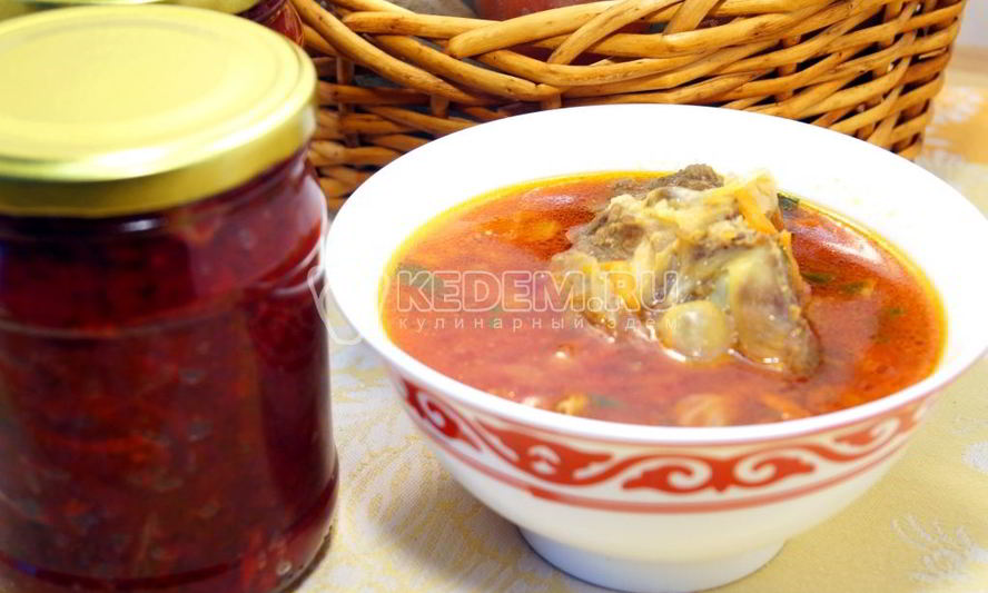 Рецепт заправки для борща на зиму