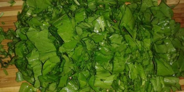 зеленый борщ с сомом