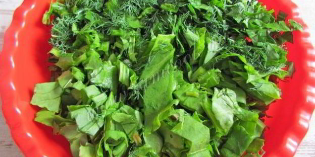 зеленый борщ со шпинатом и щавелем