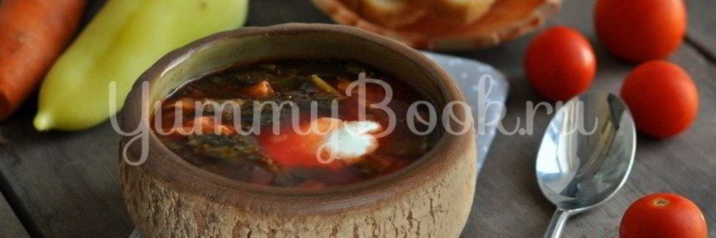 Зеленый борщ в мультиварке