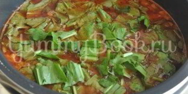 зеленый борщ в мультиварке