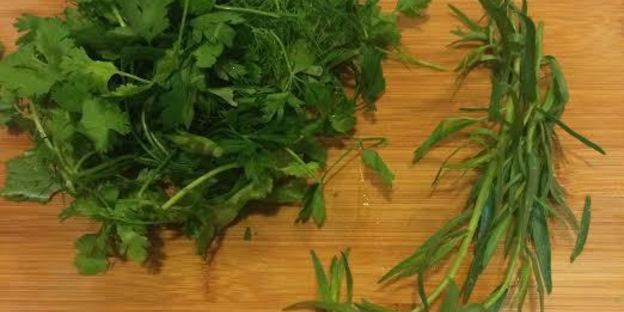 зеленый борщ