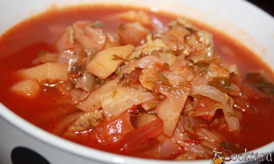 Рецепт зимнего борща с летним ароматом
