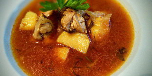 буйабес с курицей bouillabaisse de poulet