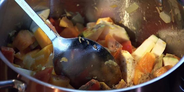 чечевичный суп с тыквой