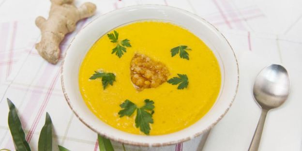 чечевичный суп с тыквой