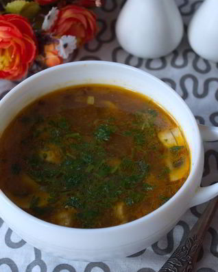 Диетический грибной суп с шампиньонами