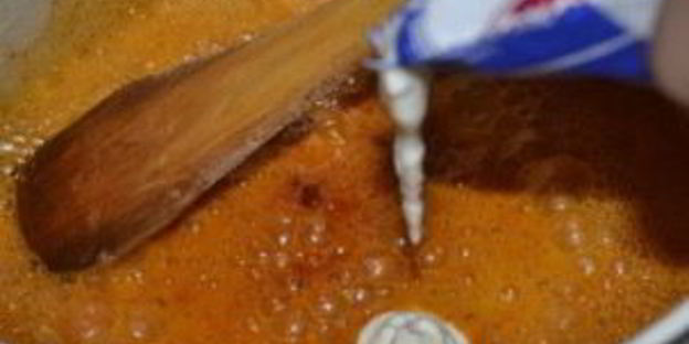 фасолевый суп на сметане