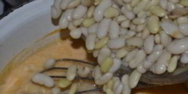 фасолевый суп на сметане