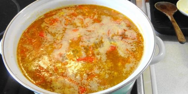 гороховый суп с копченой курицей