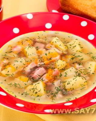 Гороховый суп с копченостями