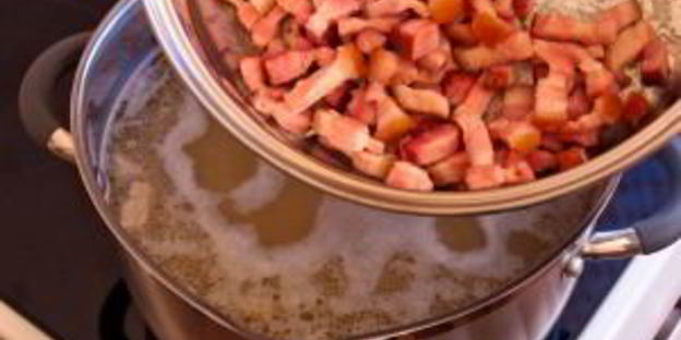 гороховый суп с копченостями