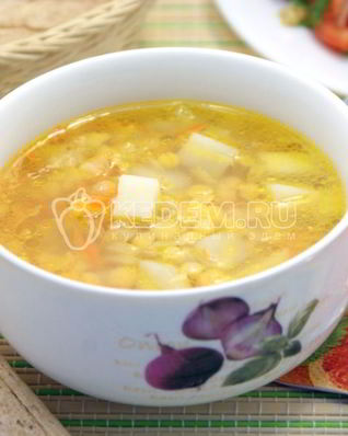 Постный гороховый суп