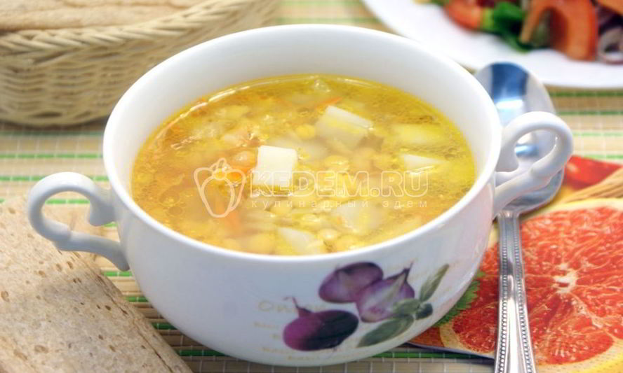 Рецепт постного горохового супа