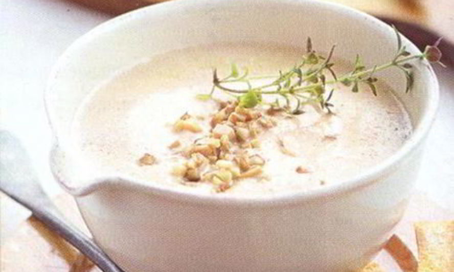 Рецепт грибного крема-супа с чесночными гренками