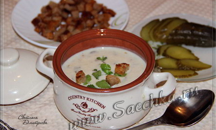 Рецепт грибного крема-супа