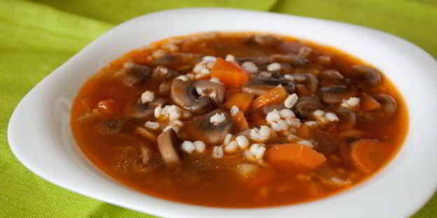 грибной суп с перловой крупой