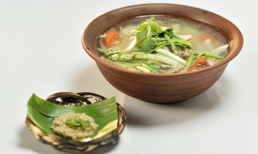 Рецепт камбоджийского супа с лапшой и овощами