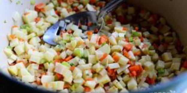 картофельный крем-суп с зеленью