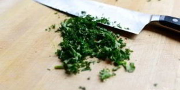 картофельный крем-суп с зеленью