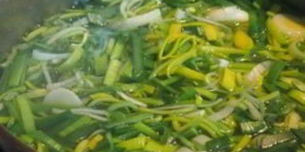 картофельный суп с пореем