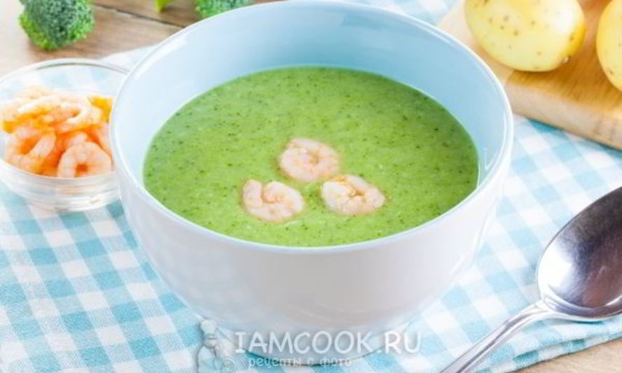 Рецепт крема-супа из брокколи постный
