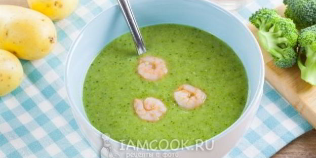 крем-суп из брокколи постный